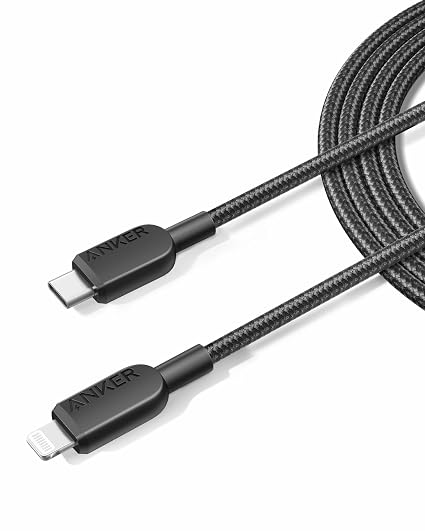 Anker Cable USB C a Lightning, Certificado MFi, Carga Rapida, 1.8m