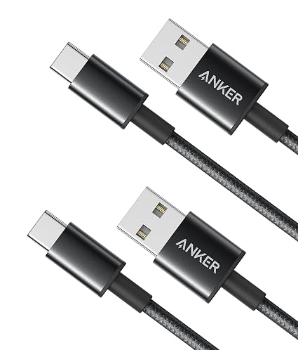 Anker Cable USB C a USB A, 3A Carga Rapida, 2 Cables de 1.8m
