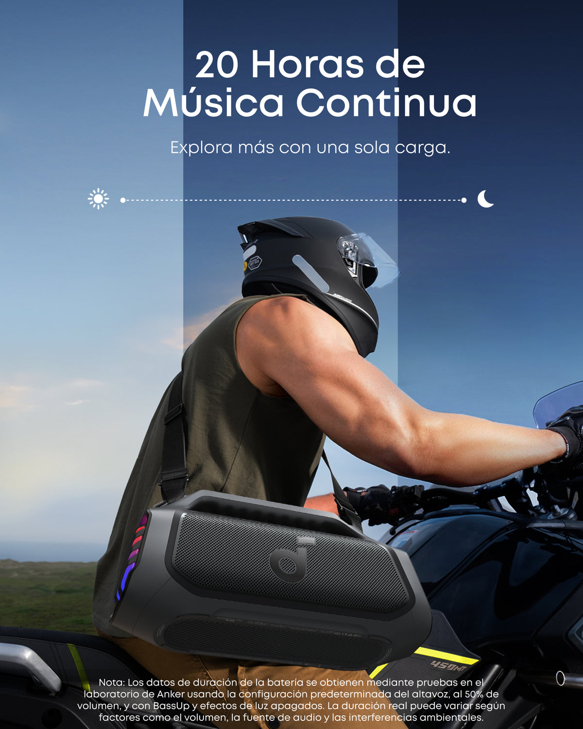 soundcore by Anker Boom 2 Plus Potente altavoz Bluetooth para exteriores con graves potentes