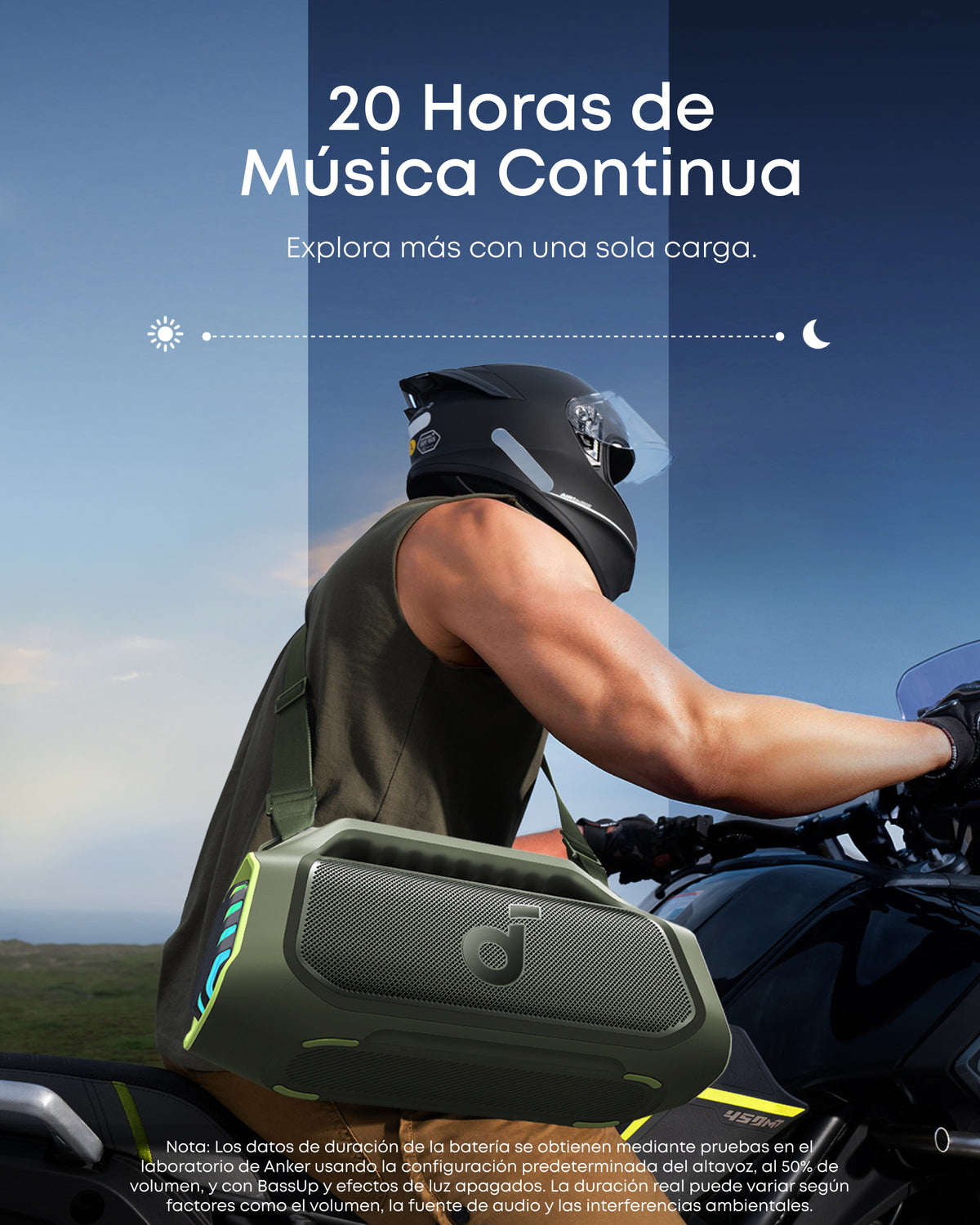 soundcore by Anker Boom 2 Plus Potente altavoz Bluetooth para exteriores con graves potentes