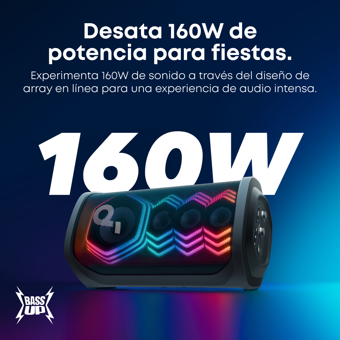 soundcore Rave 3s Altavoz para fiestas de karaoke con IA y sonido de 200 W