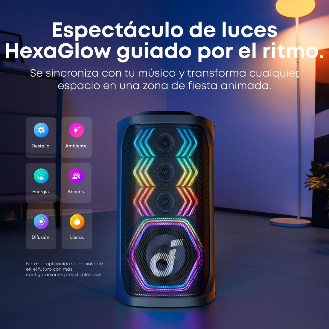 soundcore Rave 3s Altavoz para fiestas de karaoke con IA y sonido de 200 W
