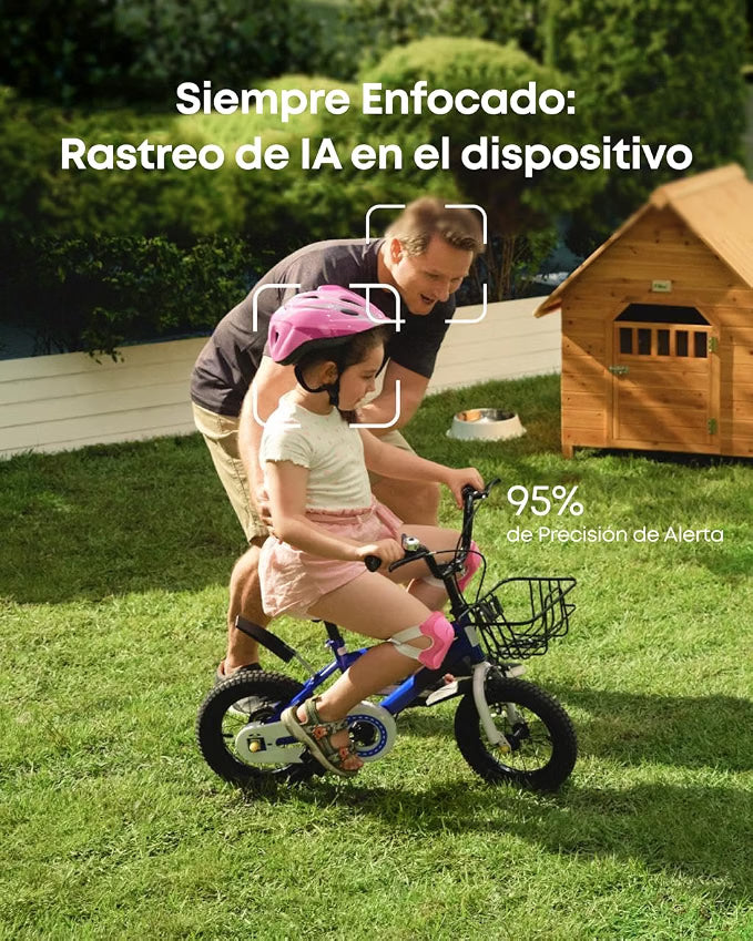eufy SoloCam S340, Cámara de Seguridad Exterior Doble Lente 3K