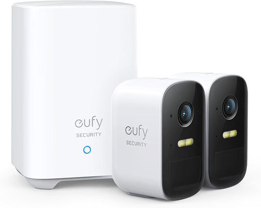 eufy by Anker 2C | Kit de 2 Cámaras de Seguridad WI-FI Exterior